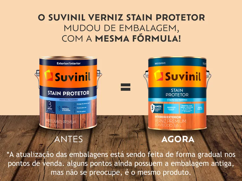 Verniz Suvinil Stain Protetor Acetinado