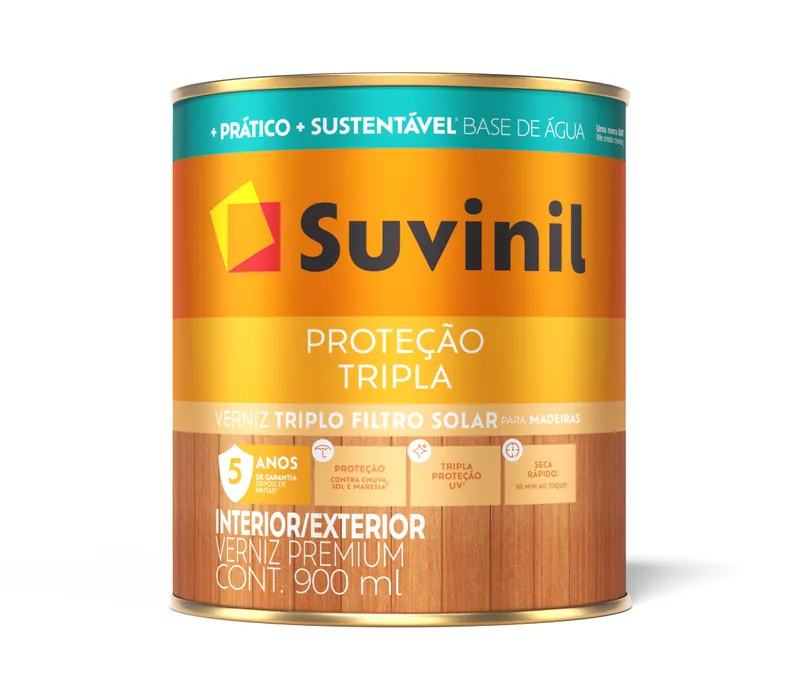Verniz Suvinil Proteção Tripla Brilhante Base Água