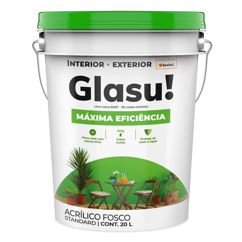 Tinta Glasu! Máxima Eficiência
