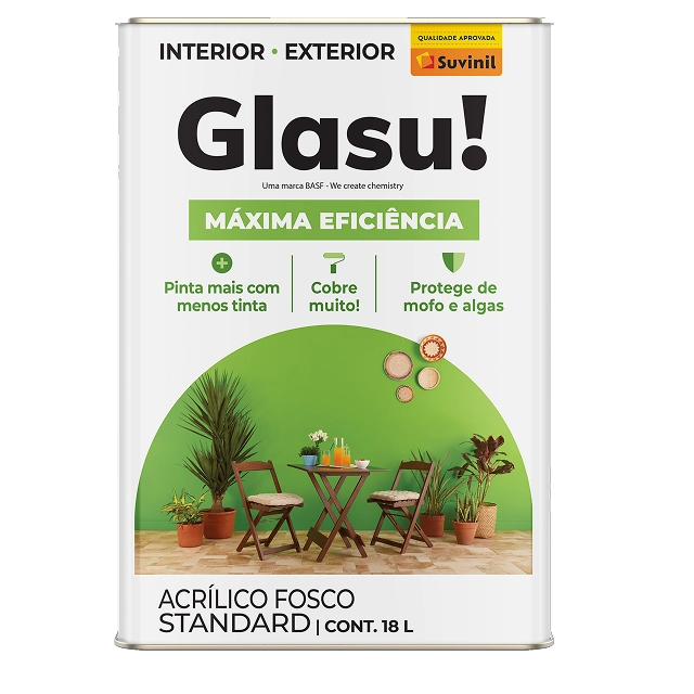 Tinta Glasu! Máxima Eficiência
