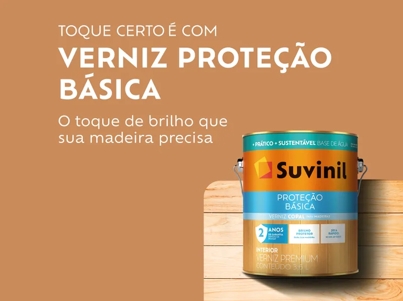 Verniz Suvinil Proteção Básica Brilhante
