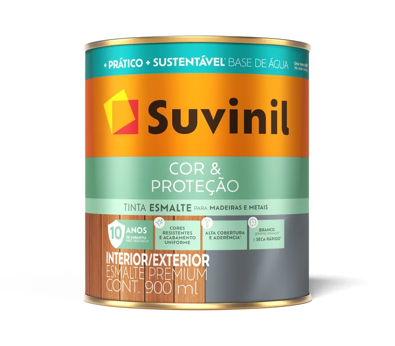 Esmalte Suvinil Cor & Proteção Brilhante Base Água