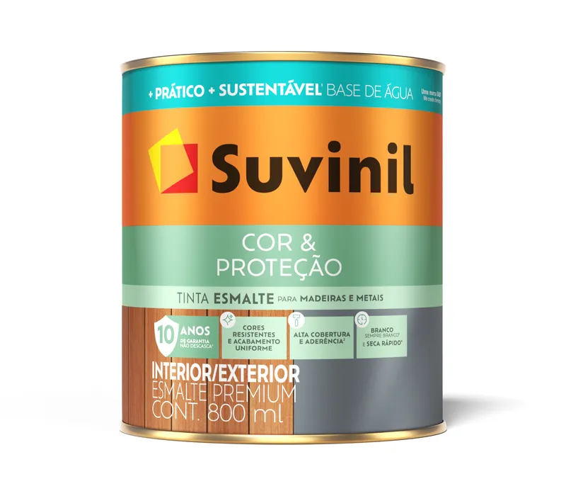 Esmalte Suvinil Cor & Proteção Acetinado Base Água