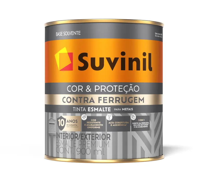 Esmalte Suvinil Cor & Proteção Contra Ferrugem Acetinado